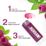 Raspberry Tinted Lip Balm From Hurraw!
