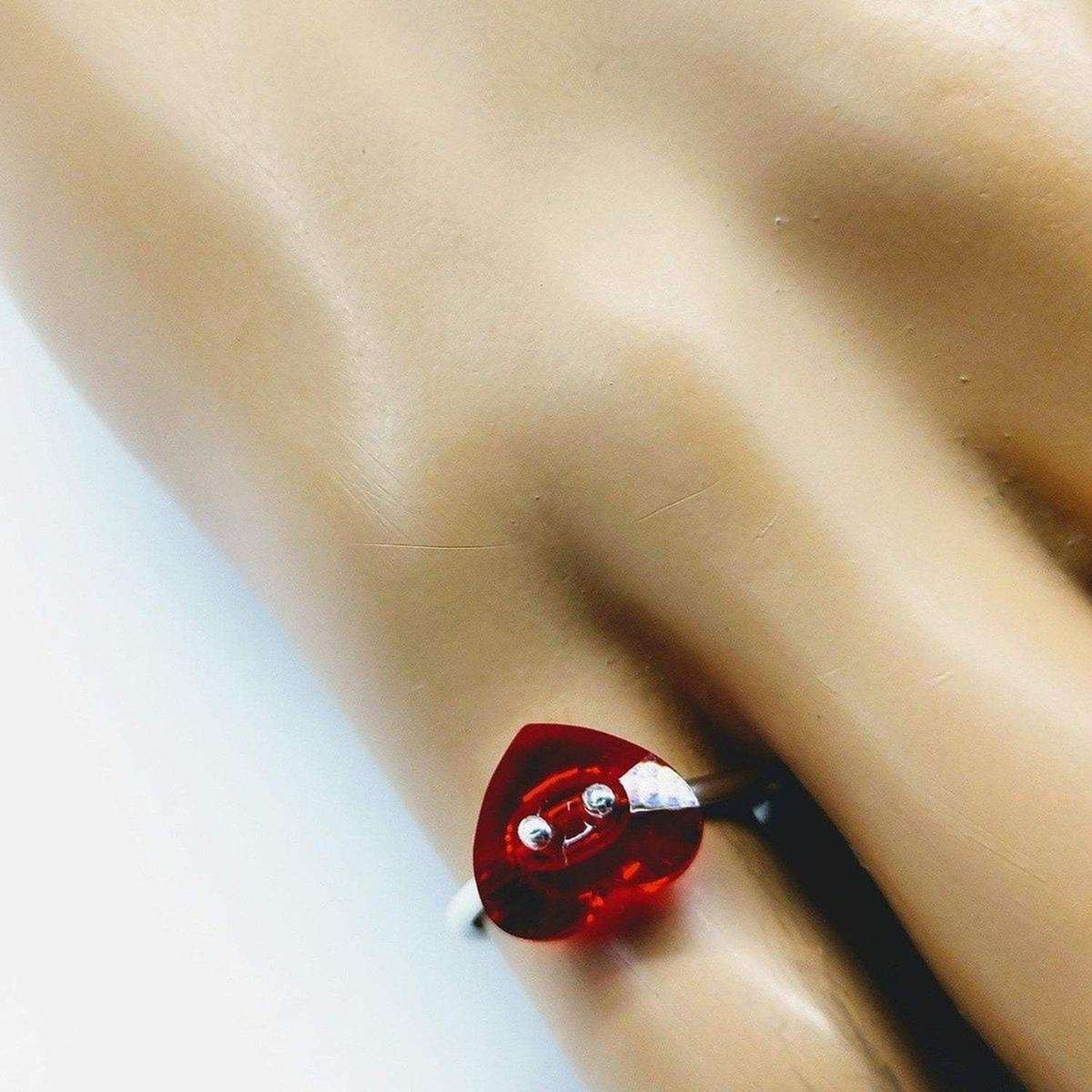 I Love You Crystal Heart Bling Ring from Alexa Martha Designs