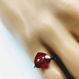 I Love You Crystal Heart Bling Ring from Alexa Martha Designs