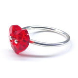 I Love You Crystal Heart Bling Ring from Alexa Martha Designs