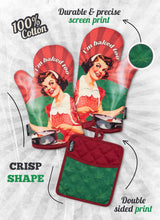 I'm Baked Too Oven Mitts And Potholder Set From Zapps Clothing