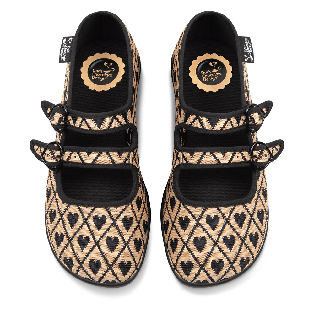 Chocolaticas® I Wove You 2 Women's Mary Jane Flat from Hot Chocolate Design