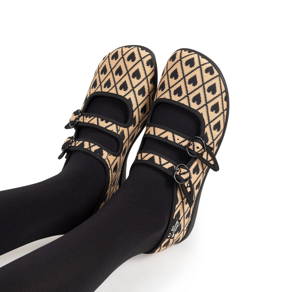 Chocolaticas® I Wove You 2 Women's Mary Jane Flat from Hot Chocolate Design