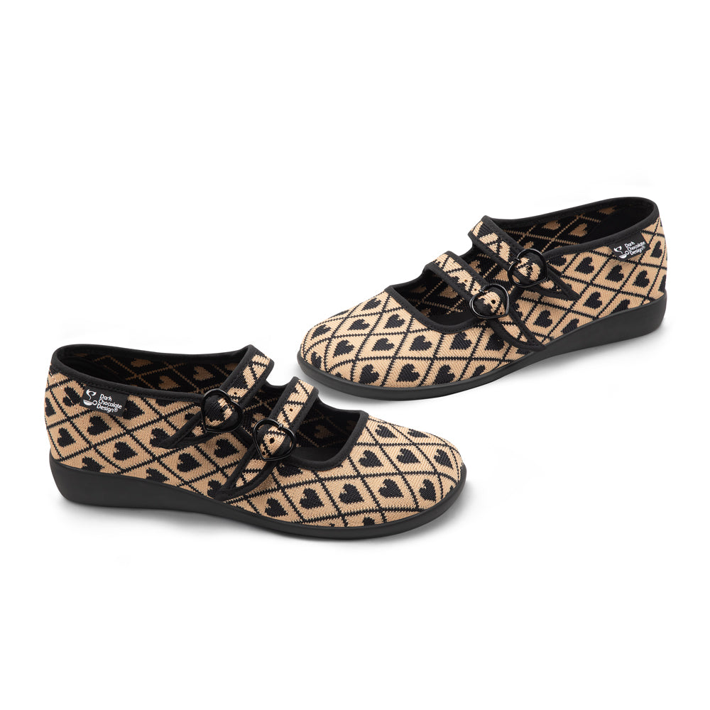 Chocolaticas® I Wove You 2 Women's Mary Jane Flat from Hot Chocolate Design