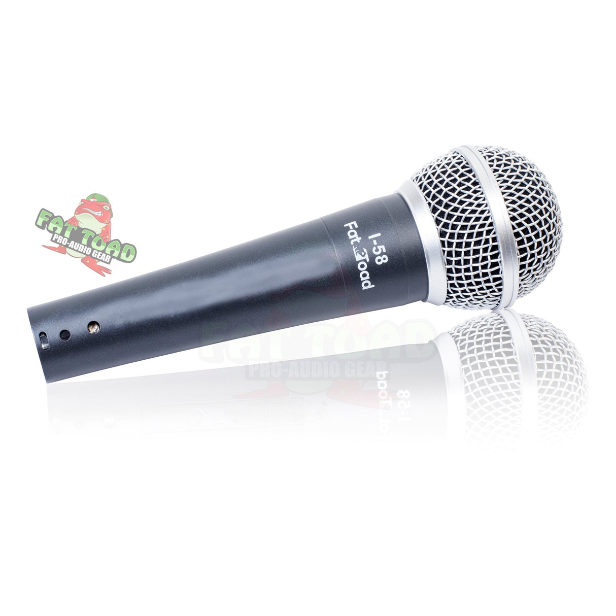 Cardioid Dynamic Microphone with Mic Clip by FAT TOAD - Vocal Handheld, Unidirectional Singing Mic from GeekStands