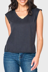 The Favorite Luxe Essentials V-Neck Tee from Gibsonlook