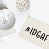 #IDGAF Cotton Canvas Cosmetic Bag from The Cotton & Canvas Co.