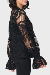 Lovely In Lace Flutter Cuff Blouse from Gibsonlook
