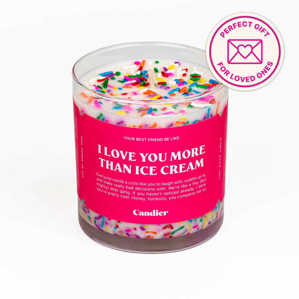 I LOVE YOU MORE THAN ICE CREAM CANDLE from Ryan Porter