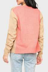 Button Front Colorblock Cardigan from Gibsonlook