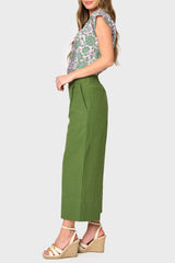 Wide Hem Cropped Linen Pant from Gibsonlook