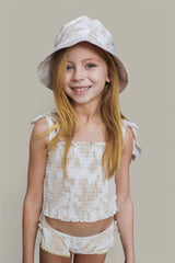 SANDY SHORES DREAM SMOCKED TWO PIECE SWIM SUIT from DREAM BIG LITTLE CO
