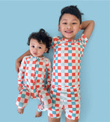 USA CHECKERS DREAM ROMPER from DREAM BIG LITTLE CO