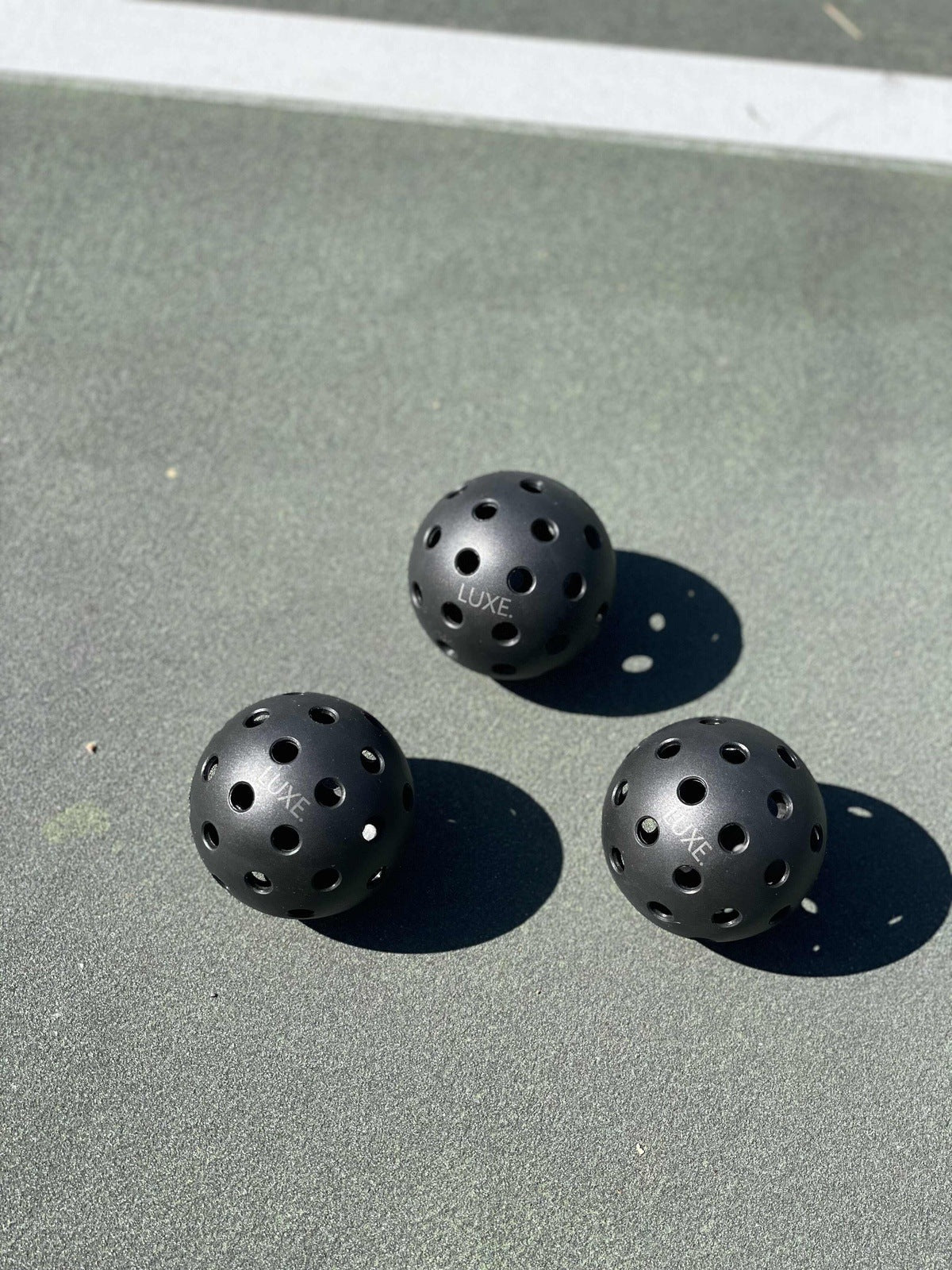 Black Pickleballs - Pack of 3 from LUXE Pickleball