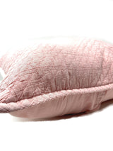 Tache Cotton Stone Washed Soothing Pastel Rustic Blush Pink Cushion Covers / Euro Sham (JHW-863)