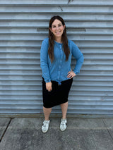 Stone Wash Button Down Top From Drama NYC Plus
