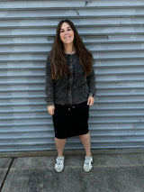 Stone Wash Button Down Top From Drama NYC Plus