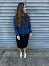 Stone Wash Button Down Top From Drama NYC Plus