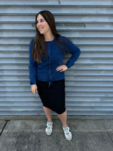 Stone Wash Button Down Top From Drama NYC Plus