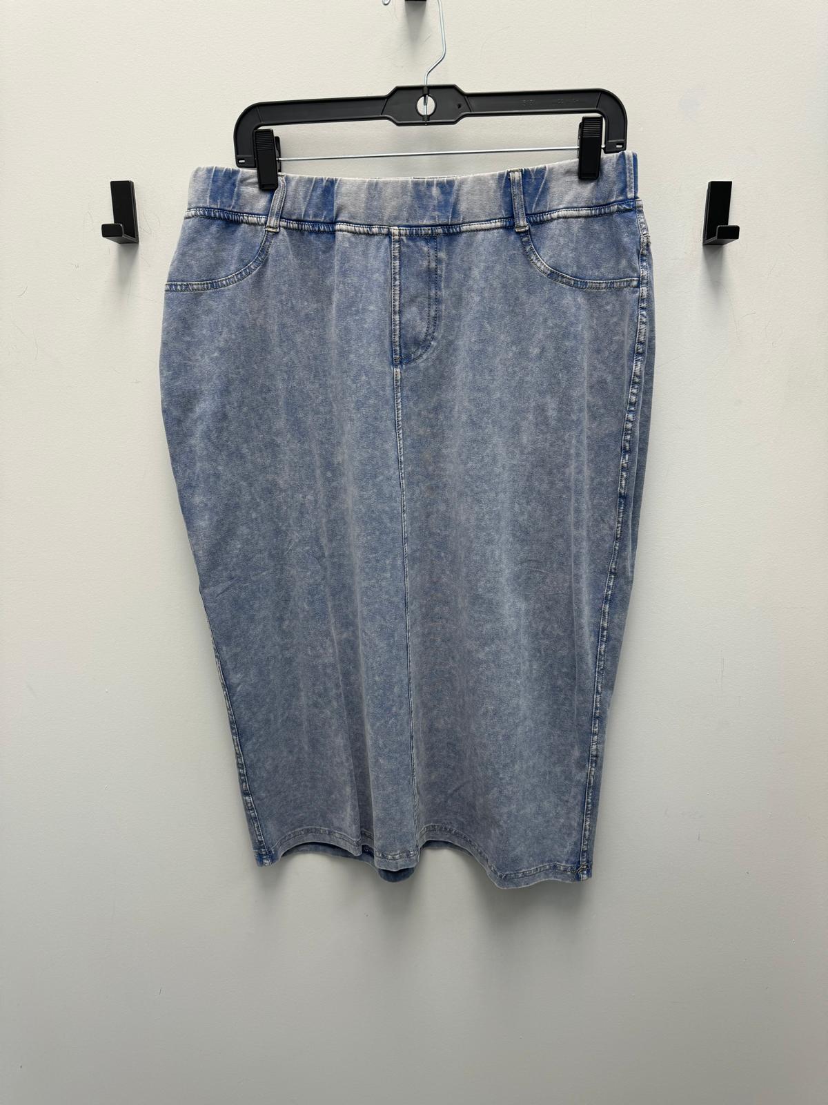 Acid Wash Pencil Skirt From Drama NYC Plus