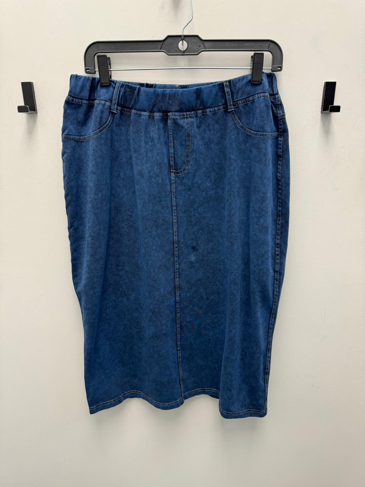 Acid Wash Pencil Skirt From Drama NYC Plus