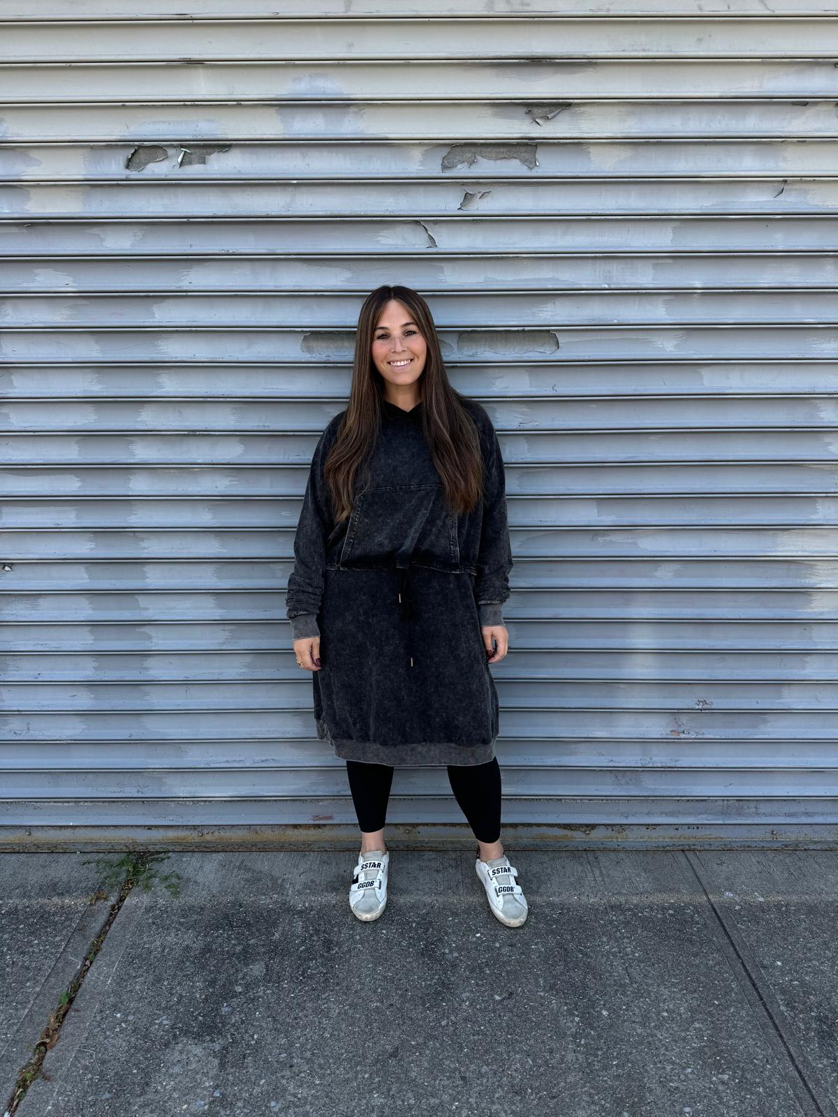 Acid Wash Hoodie Dress From Drama NYC Plus