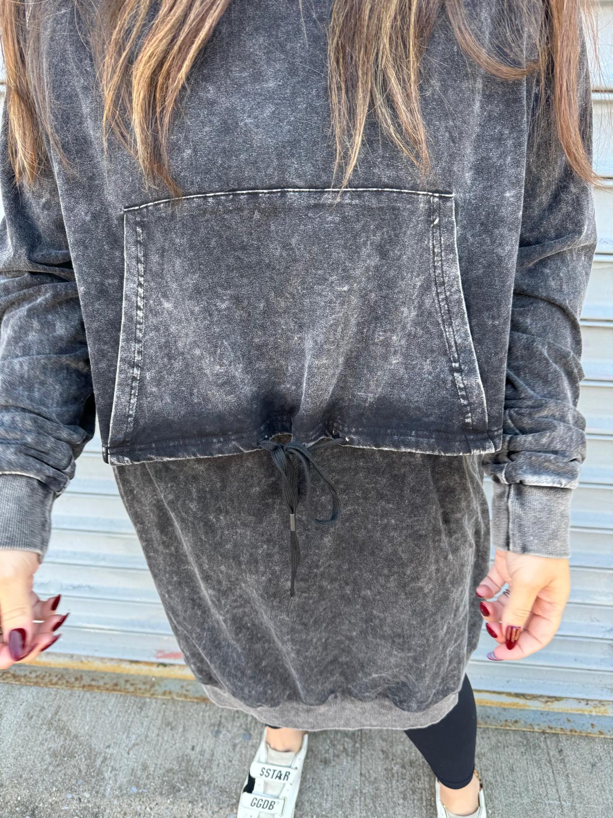 Acid Wash Hoodie Dress From Drama NYC Plus