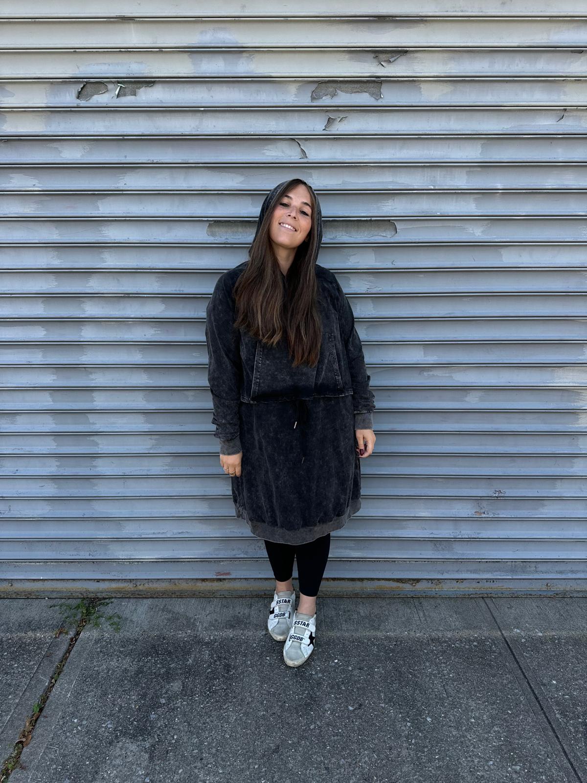 Acid Wash Hoodie Dress From Drama NYC Plus