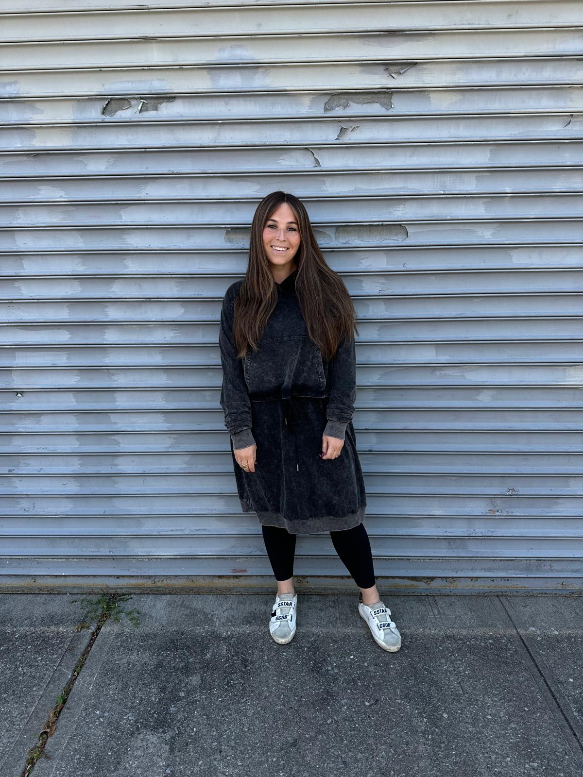 Acid Wash Hoodie Dress From Drama NYC Plus