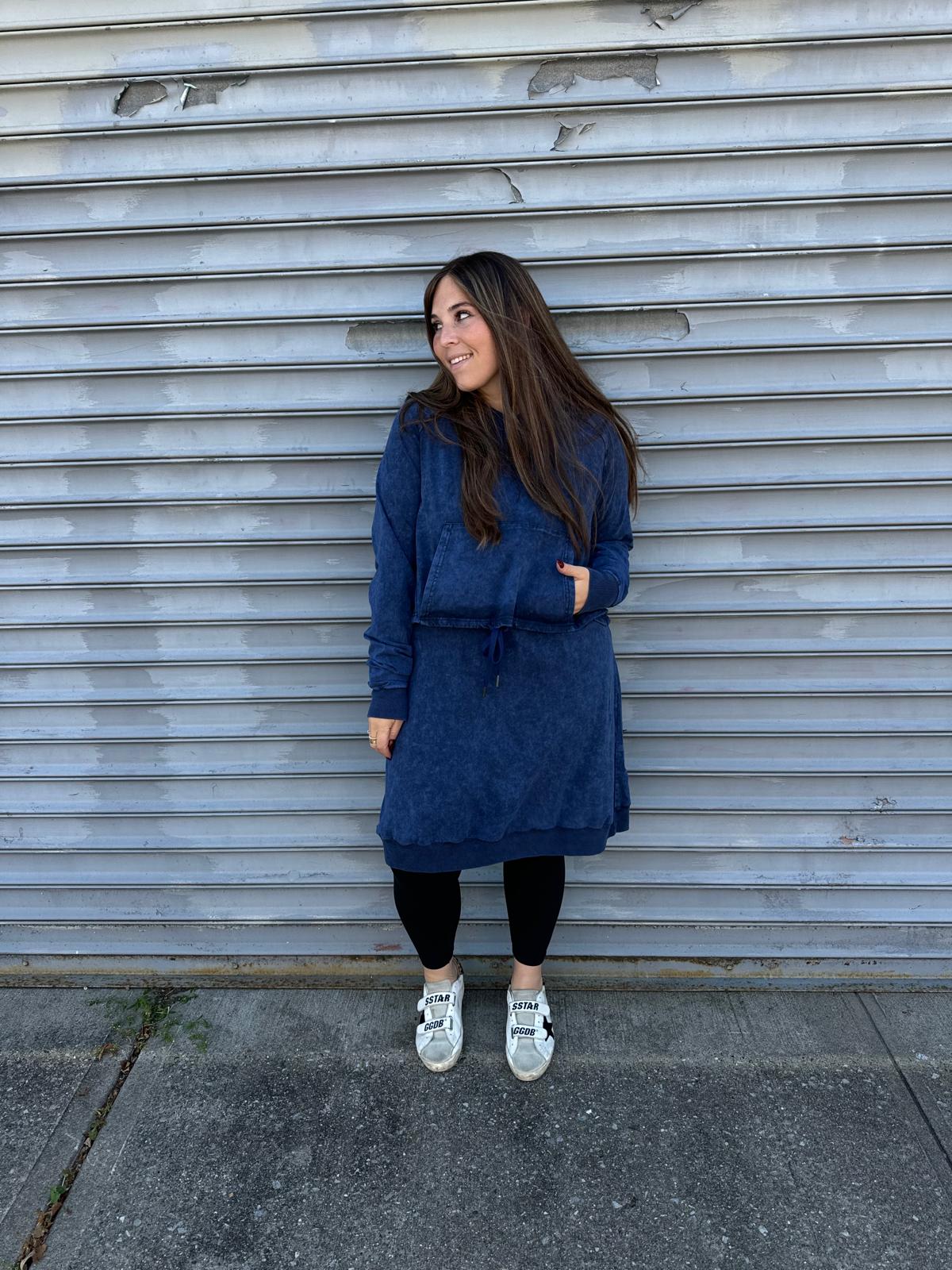 Acid Wash Hoodie Dress From Drama NYC Plus