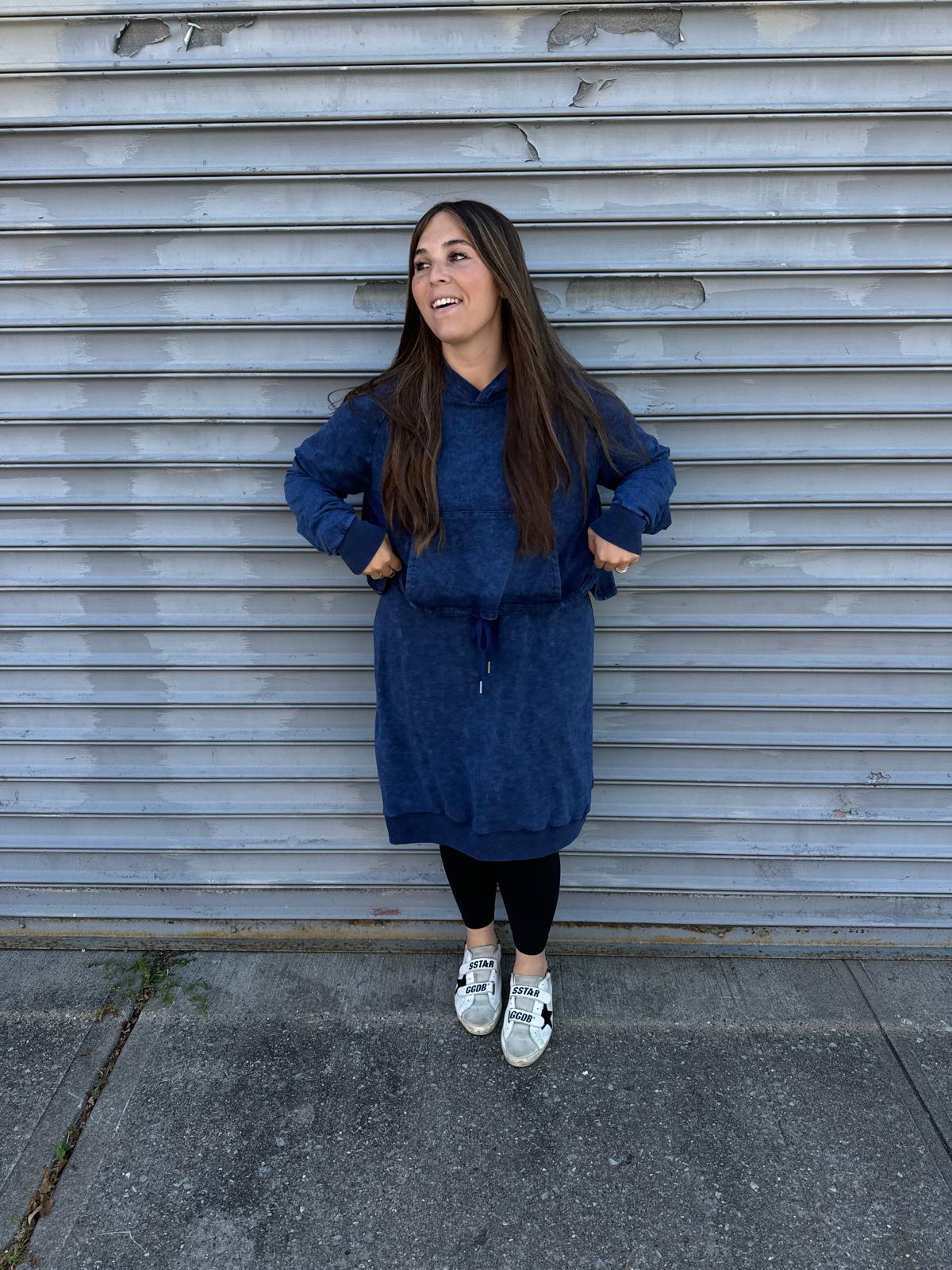 Acid Wash Hoodie Dress From Drama NYC Plus