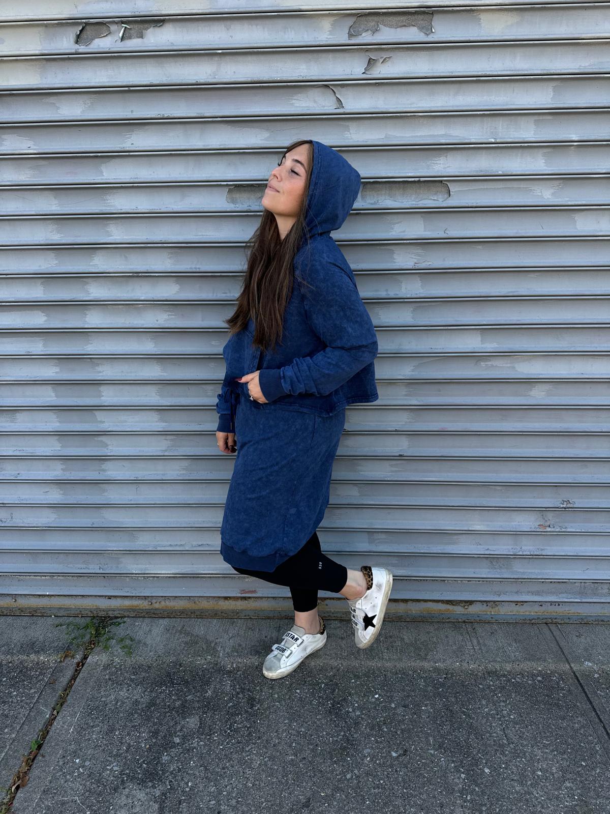 Acid Wash Hoodie Dress From Drama NYC Plus