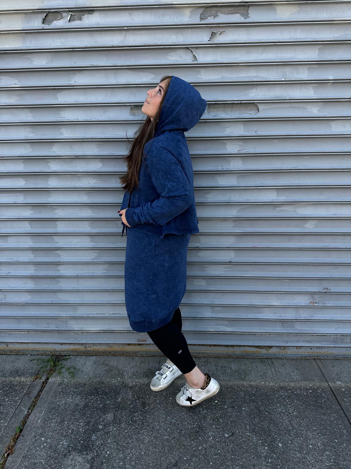 Acid Wash Hoodie Dress From Drama NYC Plus