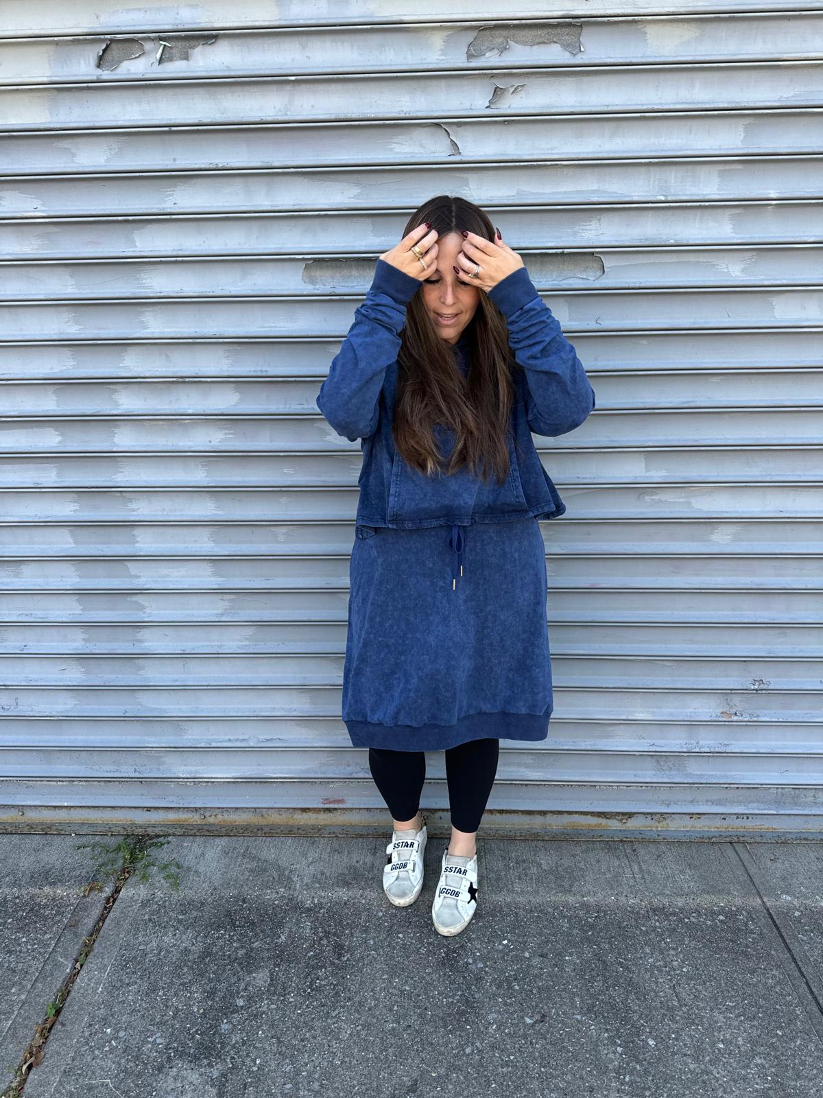 Acid Wash Hoodie Dress From Drama NYC Plus