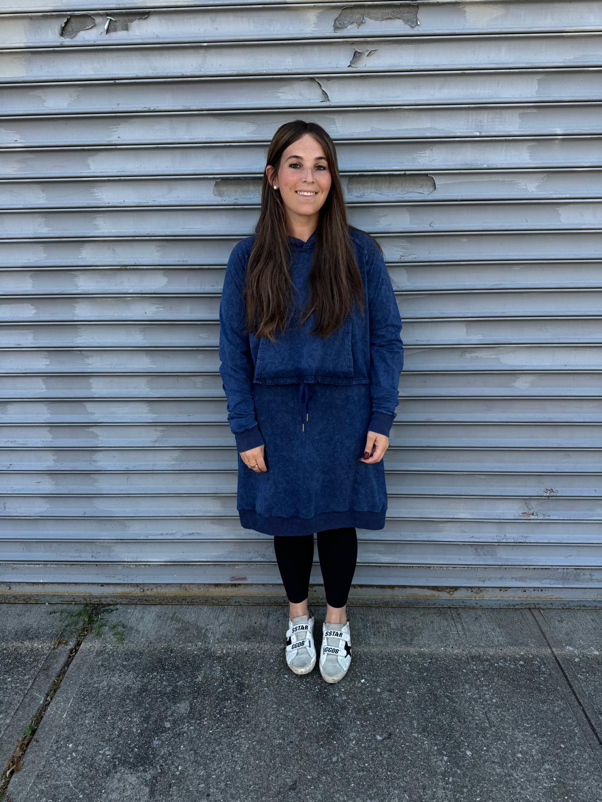 Acid Wash Hoodie Dress From Drama NYC Plus