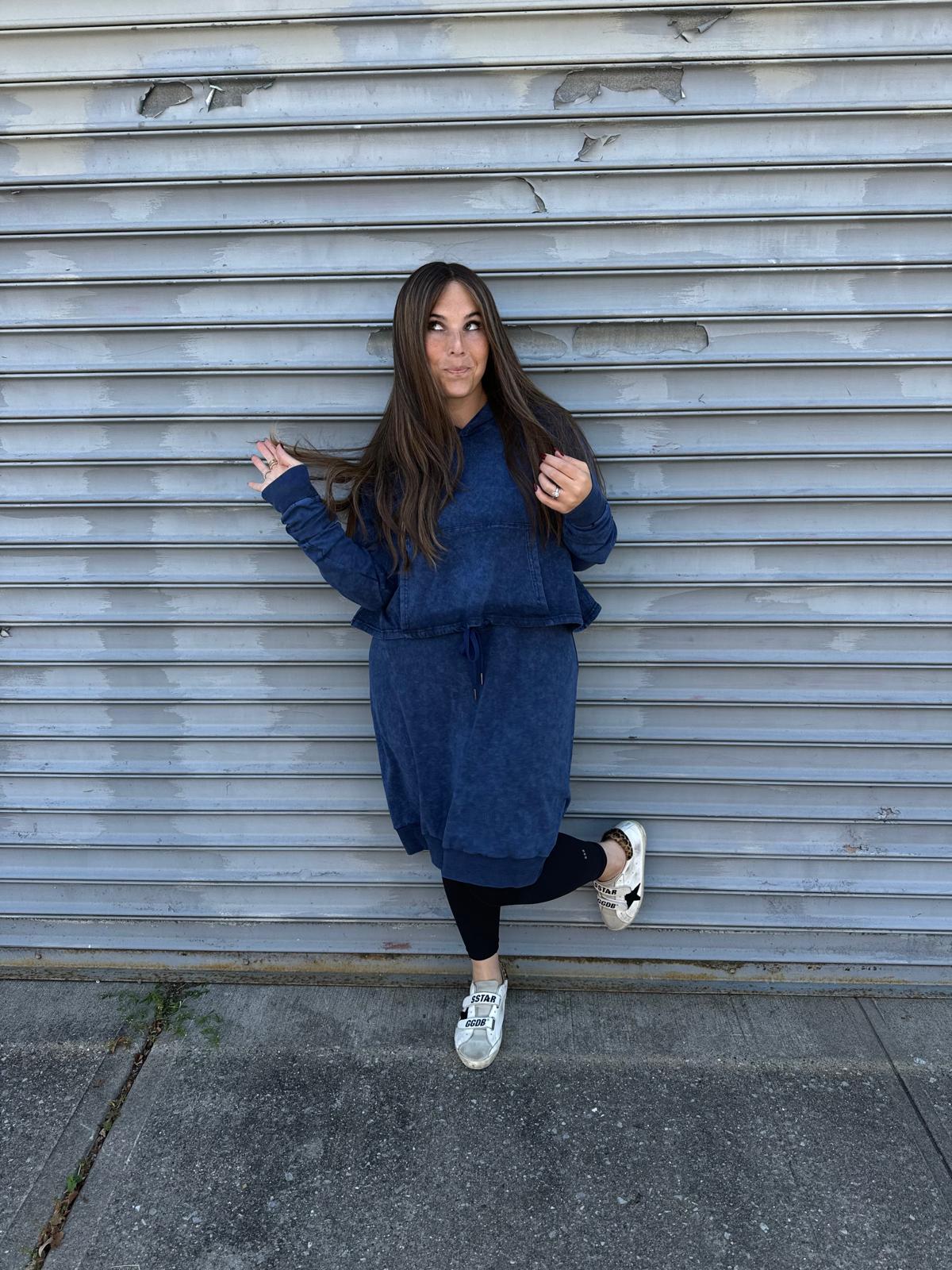 Acid Wash Hoodie Dress From Drama NYC Plus