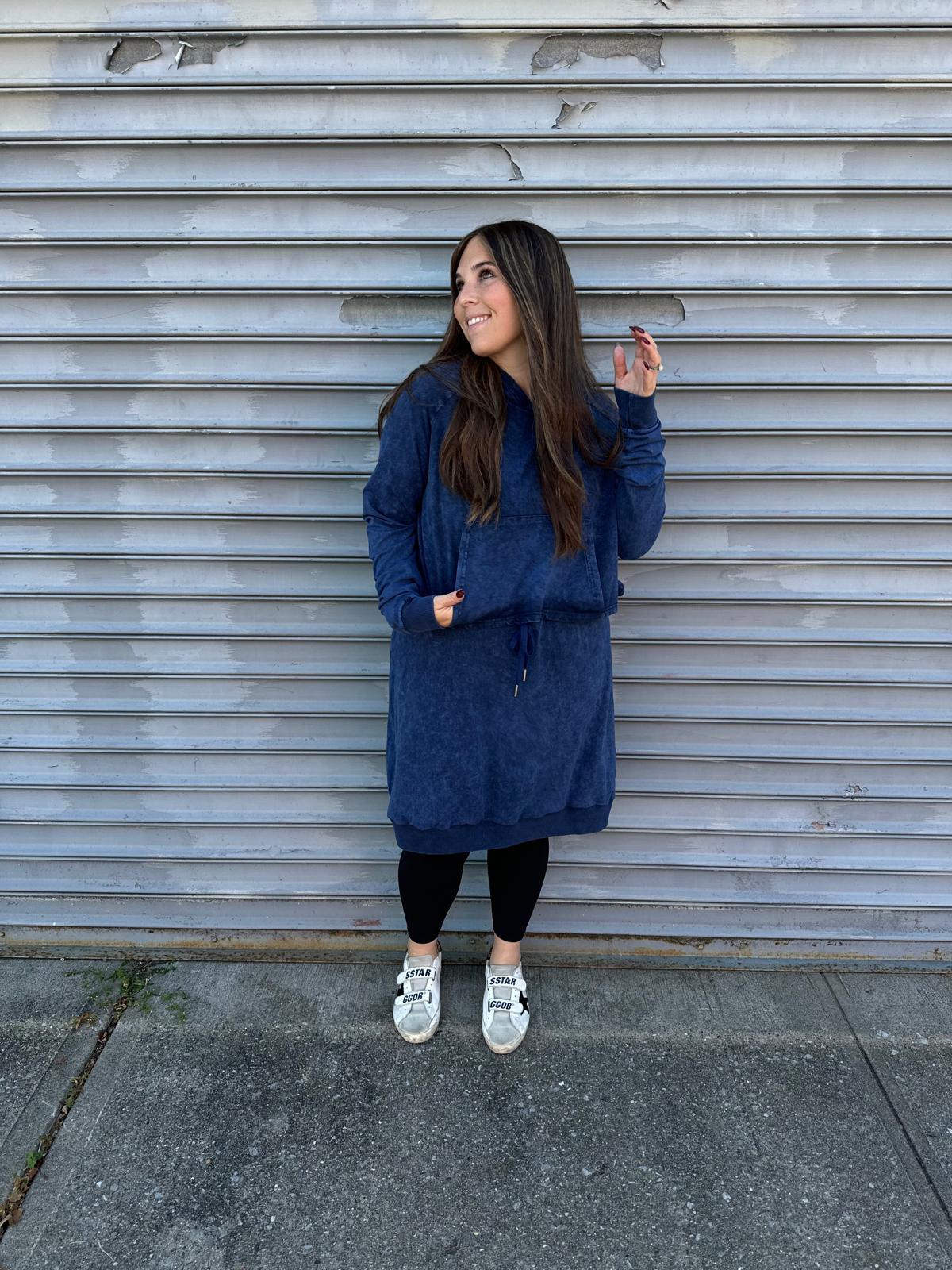 Acid Wash Hoodie Dress From Drama NYC Plus