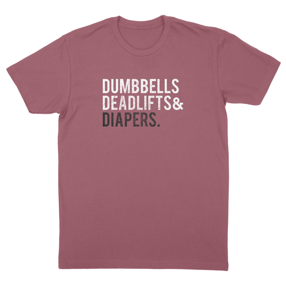 Heather Maroon Triple D T-Shirt from DadBod Apparel