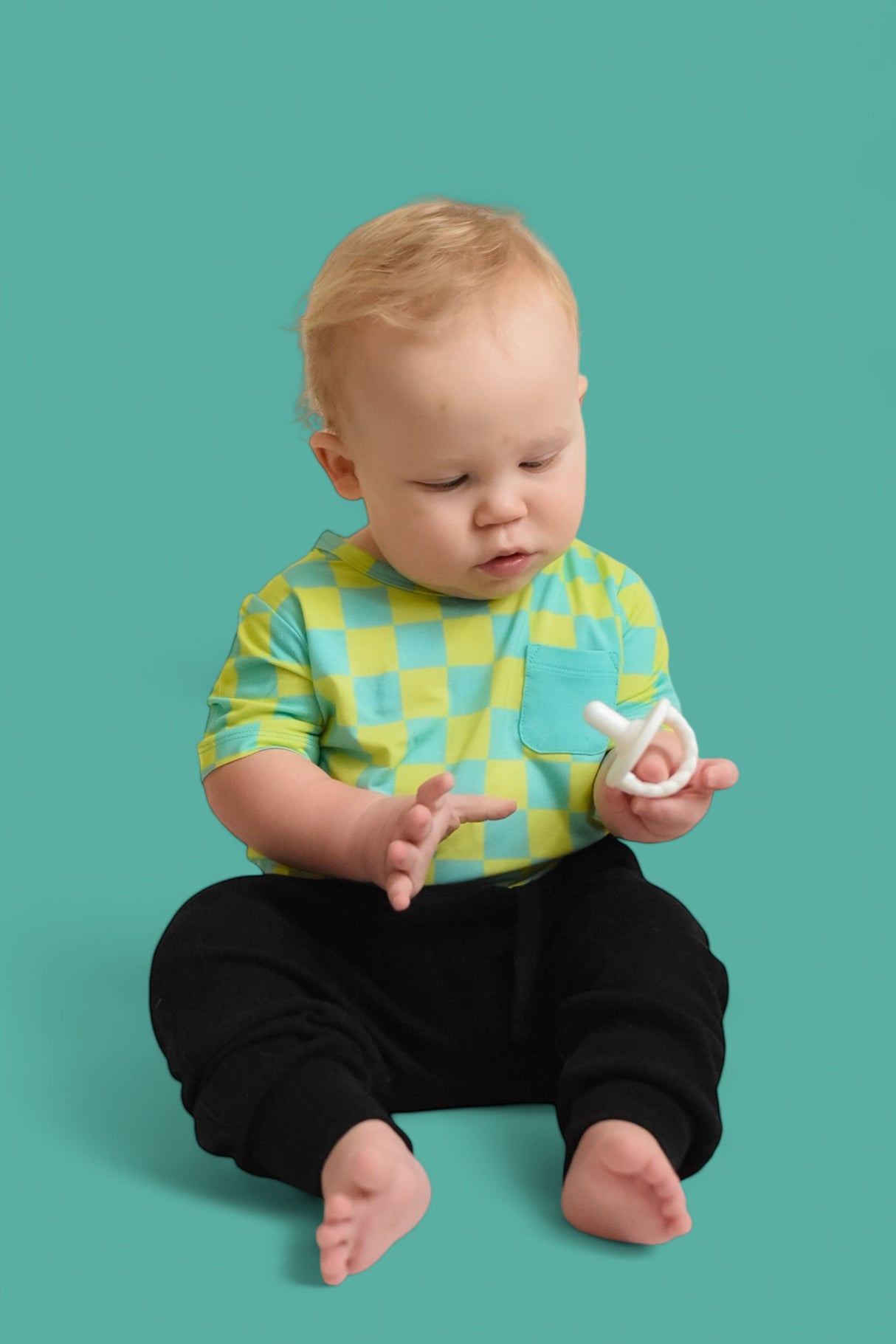 BE BOLD CHECKERS DREAM POCKET TEE from DREAM BIG LITTLE CO