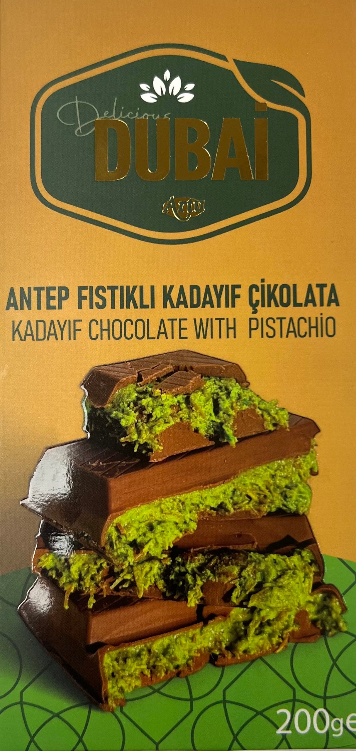 Artu Dubai Chocolate Box of 10 (200g) (Turkey) from PETEZ POP WHOLESALE