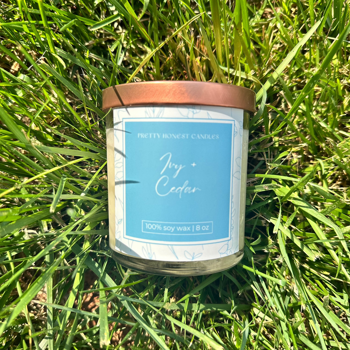 Cedar Candle from Pretty Honest Candles