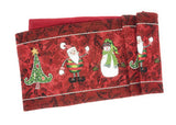 Tache Here Comes Santa Claus Vintage Holiday Woven Tapestry Table Runners (8577TR)