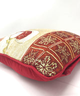 Tache Mr. & Mrs. Snowman Couple Woven Tapestry Throw Pillow Cover (10323CC) from Tache Home Fashion