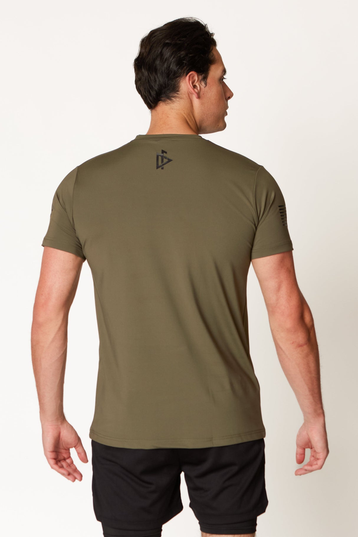 Men’s Gym Tee “Compellence” -Olive from DeemedFit