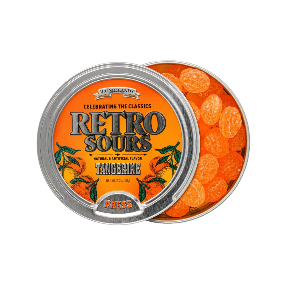 Retro Sours Tangerine (60g) 8-count from PETEZ POP WHOLESALE