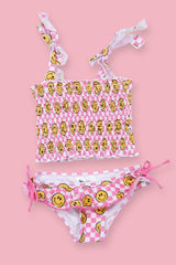 BLUSHIN' CHECKERS DREAM SMOCKED TANKINI TWO PIECE SWIM SUIT from DREAM BIG LITTLE CO