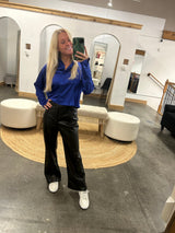 Chloe Satin Blouse From Arete Style