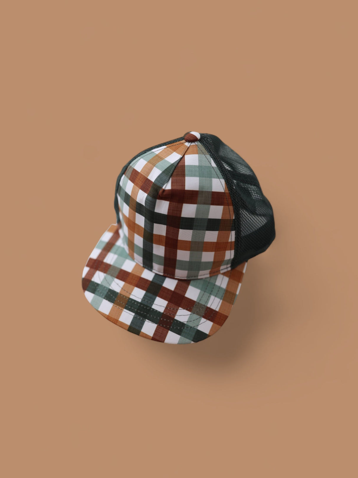 AUTUMN PLAID DREAM TRUCKER HAT from DREAM BIG LITTLE CO