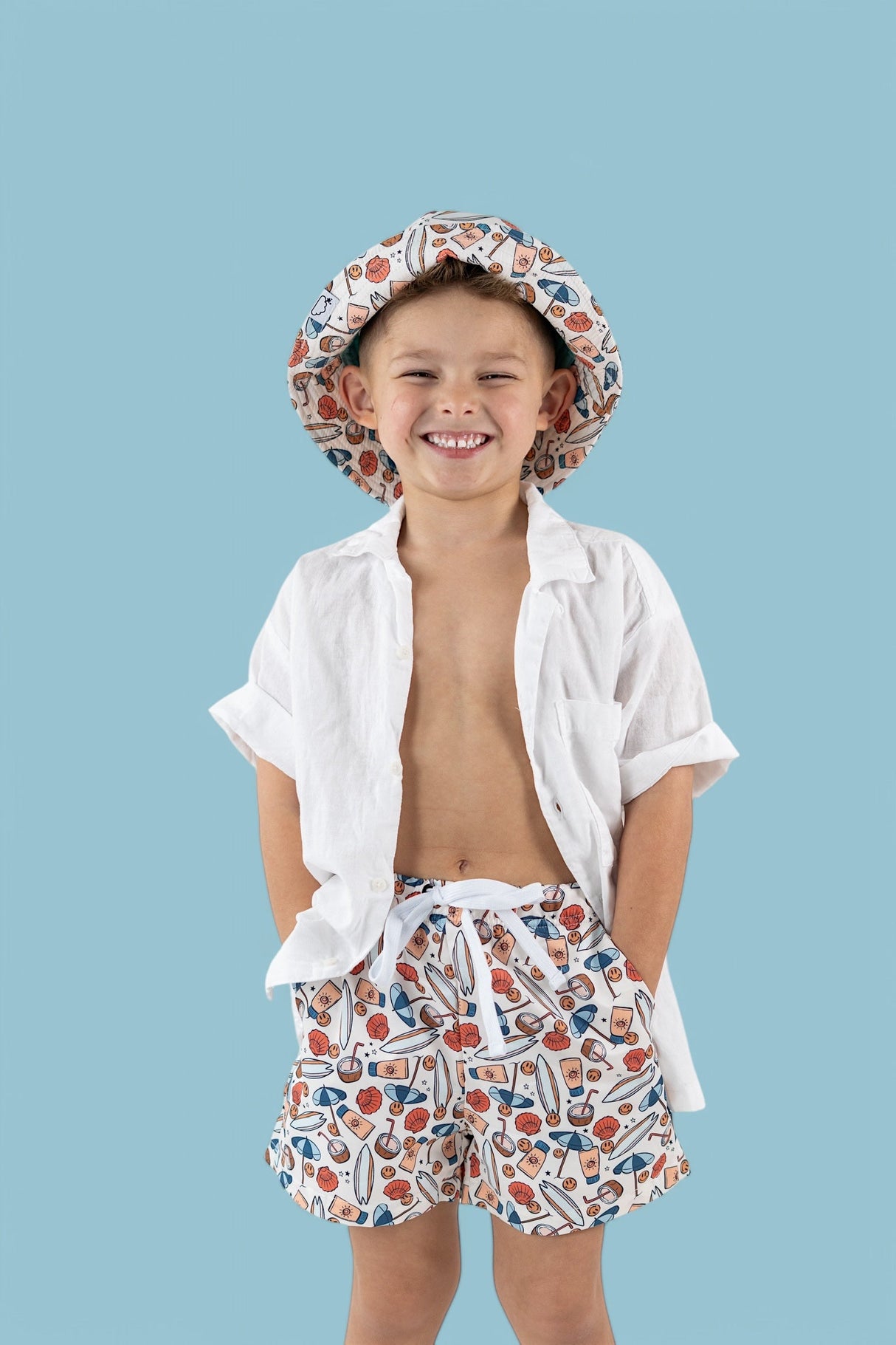 CHASE THE SUN BOY'S DREAM SWIM TRUNKS from DREAM BIG LITTLE CO