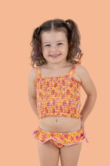 SHELLO SUMMER DREAM SMOCKED TANKINI TWO PIECE SWIM SUIT from DREAM BIG LITTLE CO